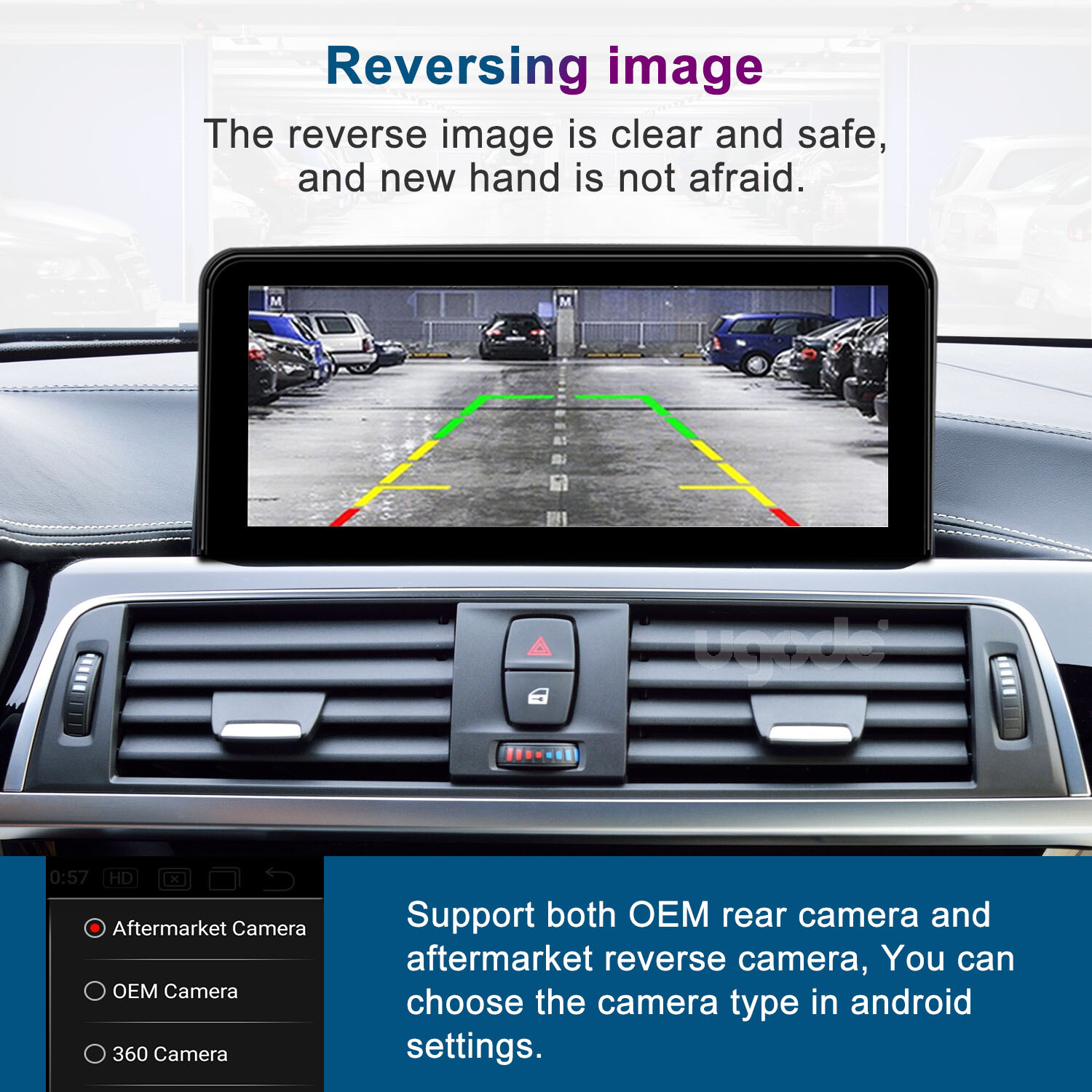 Ugode 10.25inch Android Screen CarPlay GPS BMW 3/4 Series F30 F31 2012-2017 NBT