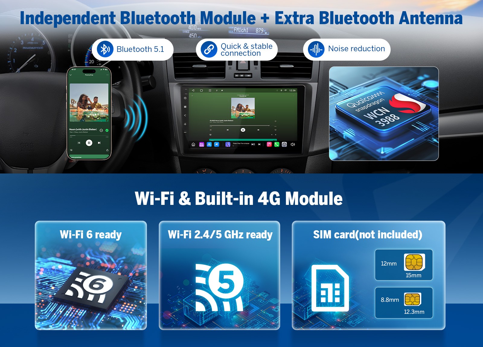 GPS Navigation Car Radio 9″ QLED 6+64 for Mazda 3 5 Door 2010-2013 Apple CarPlay