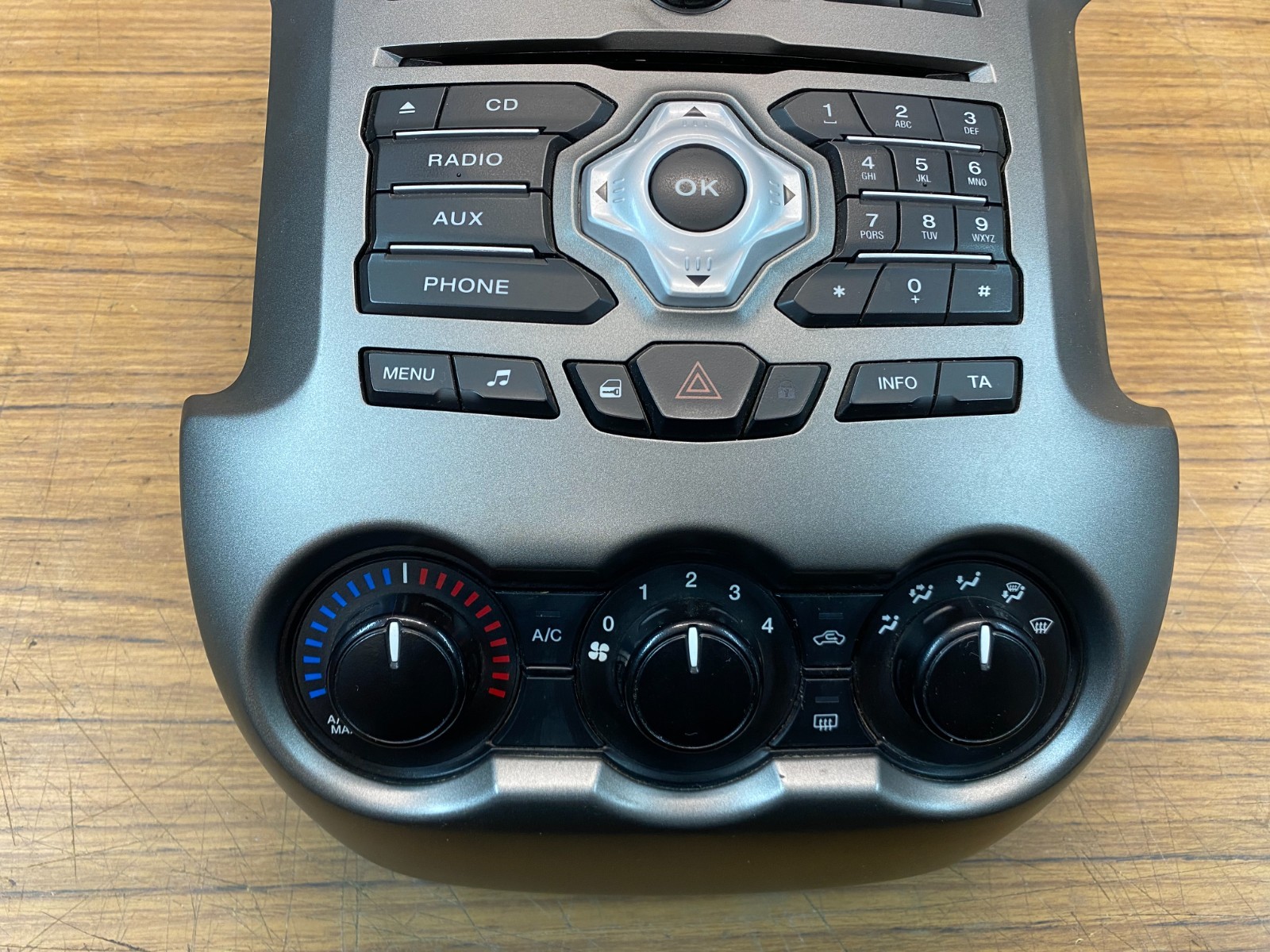 Ford Ranger PX1 XL Interior Dash Center ICC Surround + A/C Controls