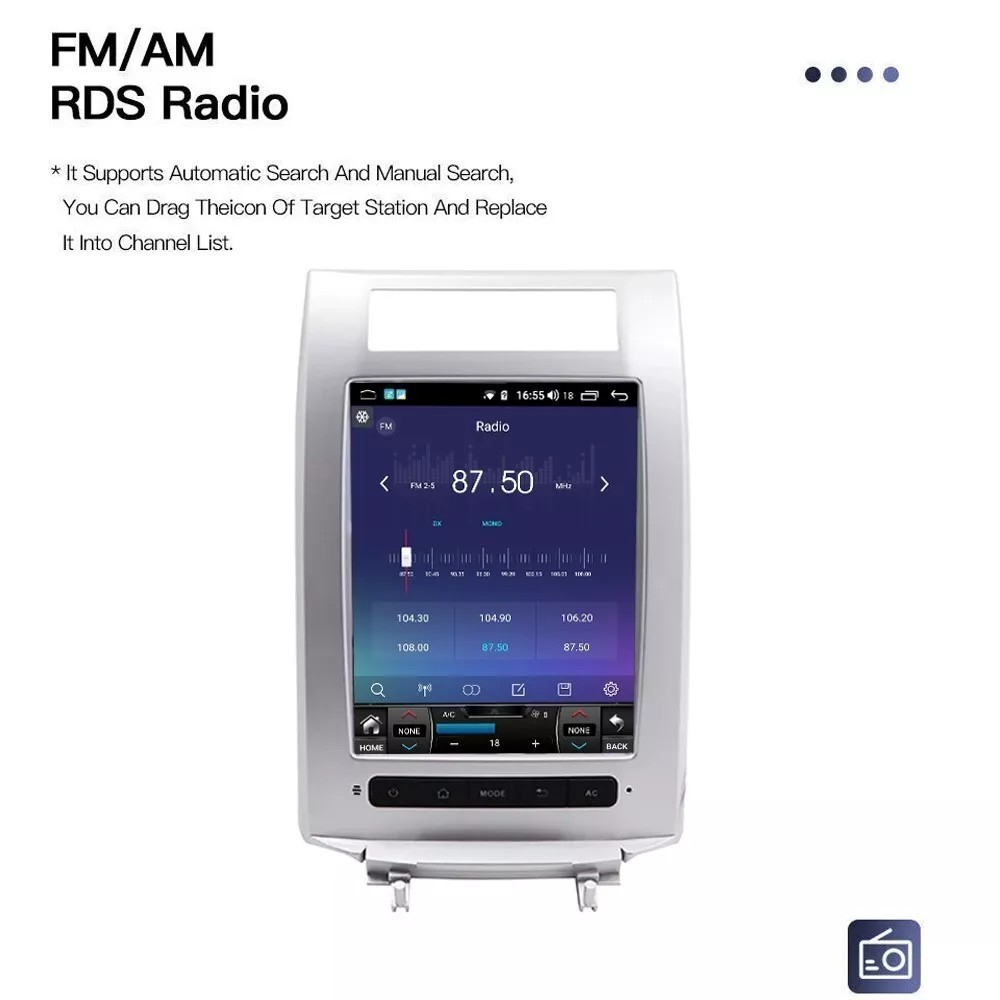 10.4″ Android Radio for Honda Acura RL 2004-2012 Carplay GPS 4+32GB Stereo Navi