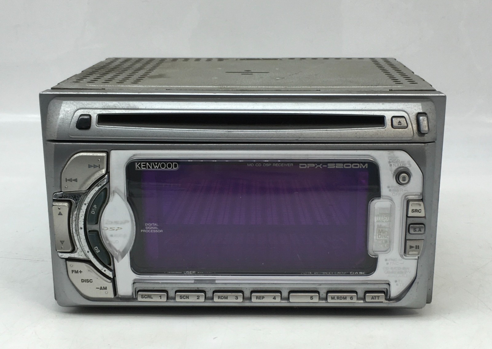 KENWOOD DPX-5200M 2DIN Car Audio CD MD AM FM Player Tested Working Vintage
