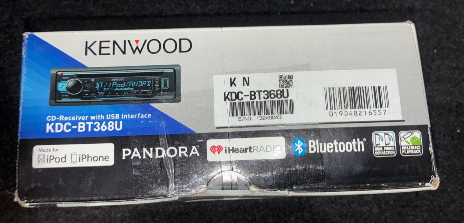 Kenwood KDC-BT368U CD Receiver With USB Interface