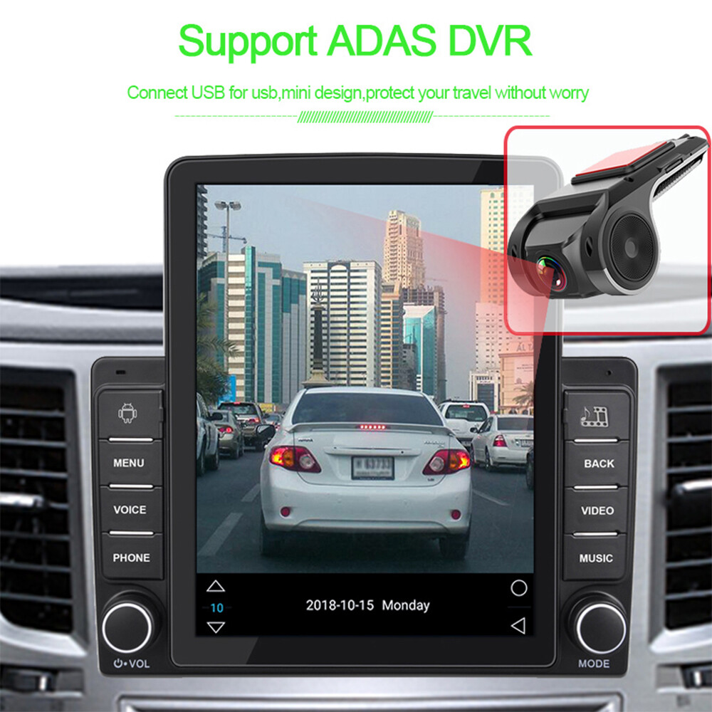 9.5″ 2 Din Touch Vertical Screen BT/FM/GPS Android 9 Car Radio 4Core MP5 Player