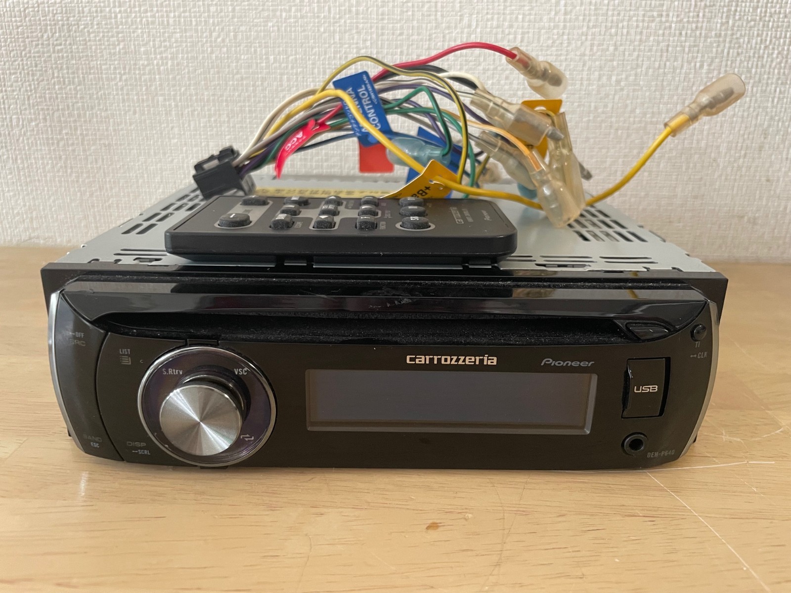 Pioneer Carrozzeria DEH-P640 Car Audio 1DIN CD Player Confirmed Operation
