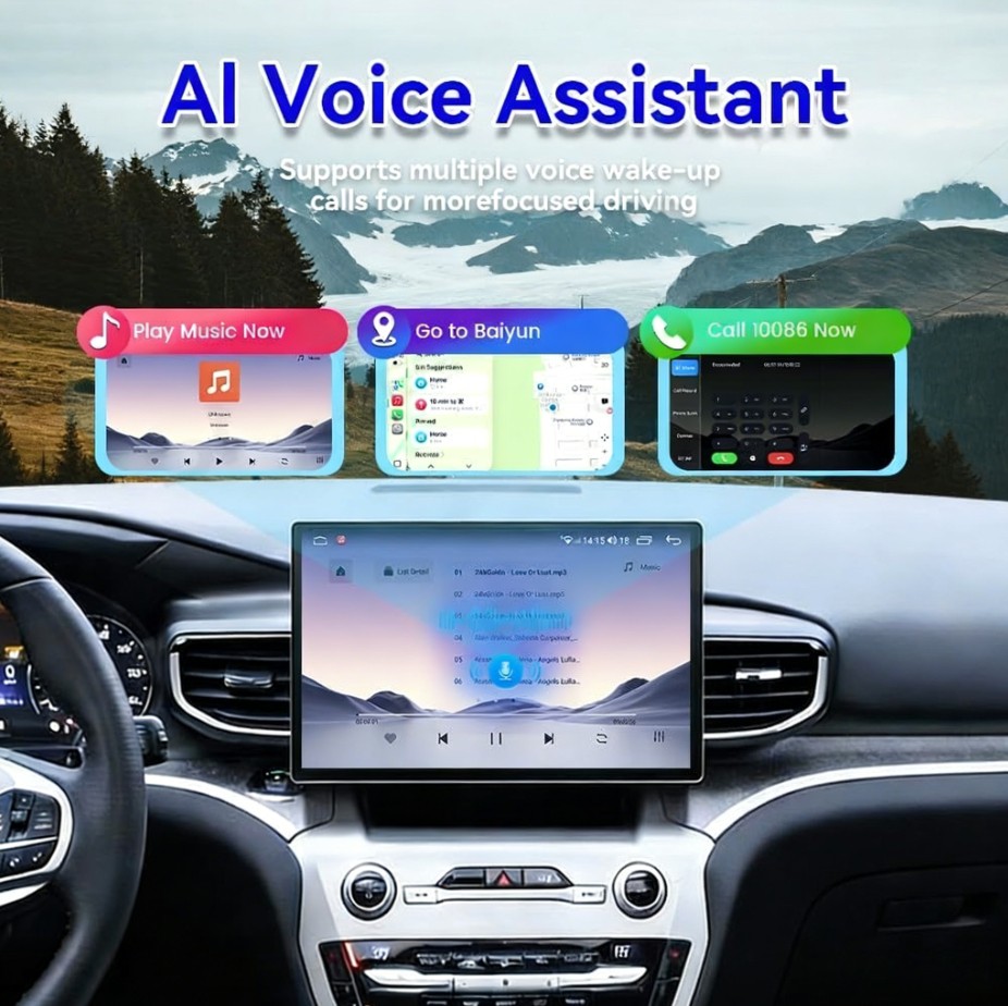 Android Car Radio Stereo AHD GPS Carplay Navigation For Ford Explorer 2020-2025