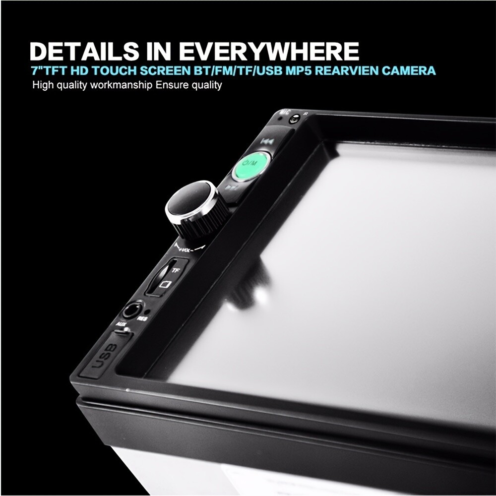 2 Din 7 Inch Car Stereo Touch Screen Multimedia MP5 Radio +camera