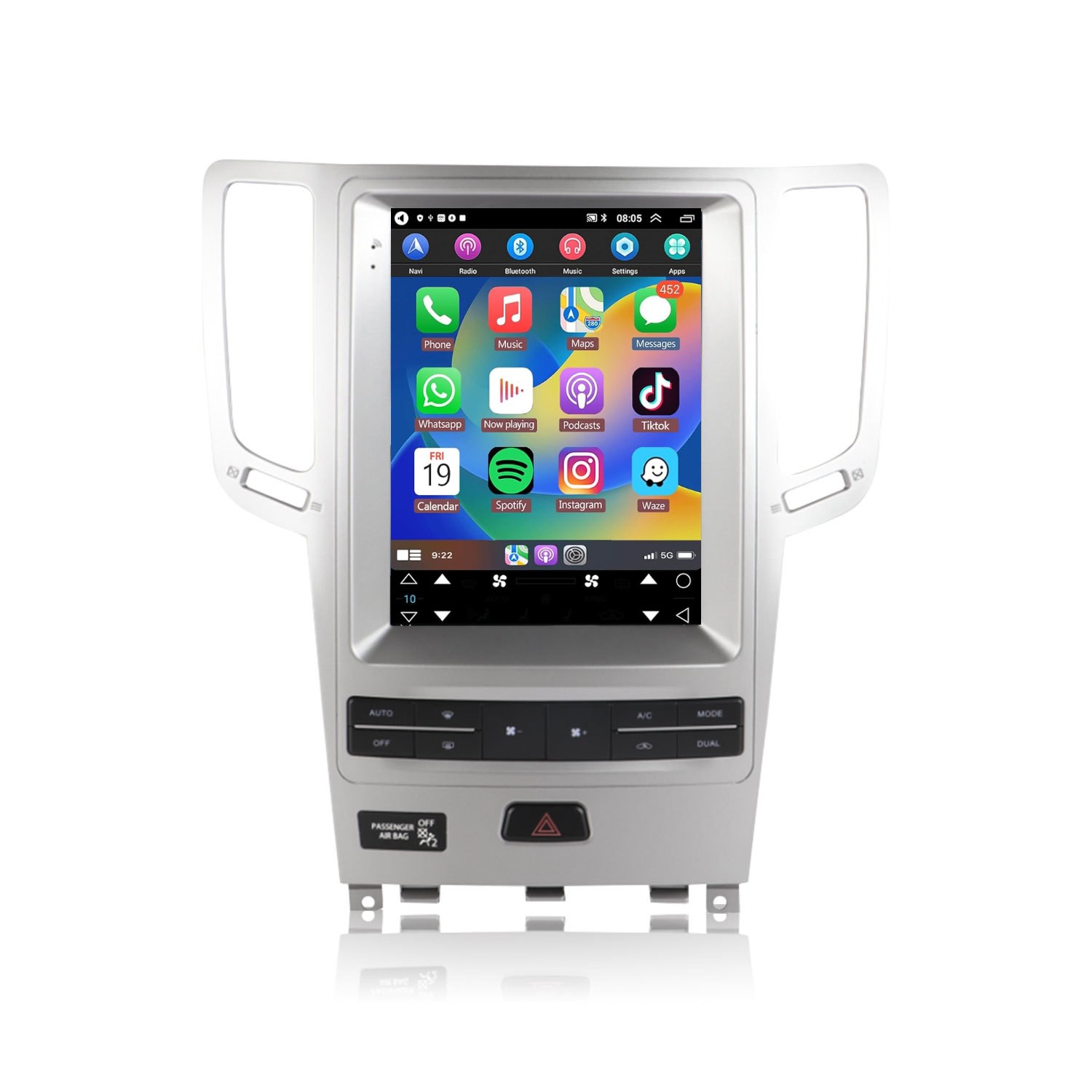 Car Radio for Infiniti G37 G35 G25 Wireless Carplay Android Auto 5G WiFi DSP
