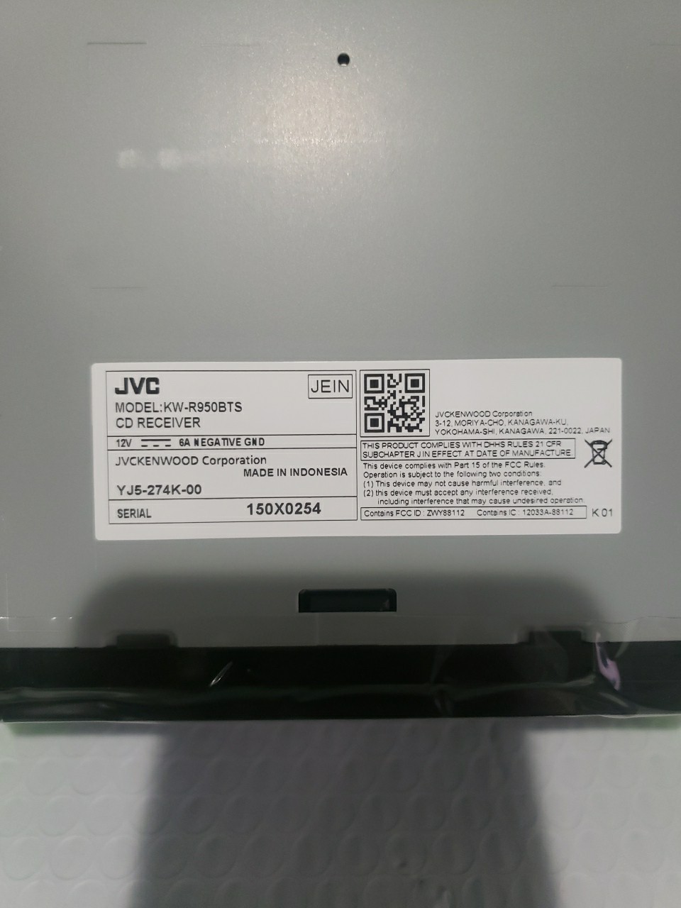 JVC KW-R950BTS Double DIN Amazon Alexa Bluetooth USB AUX AM/FM Radio CD Receiver