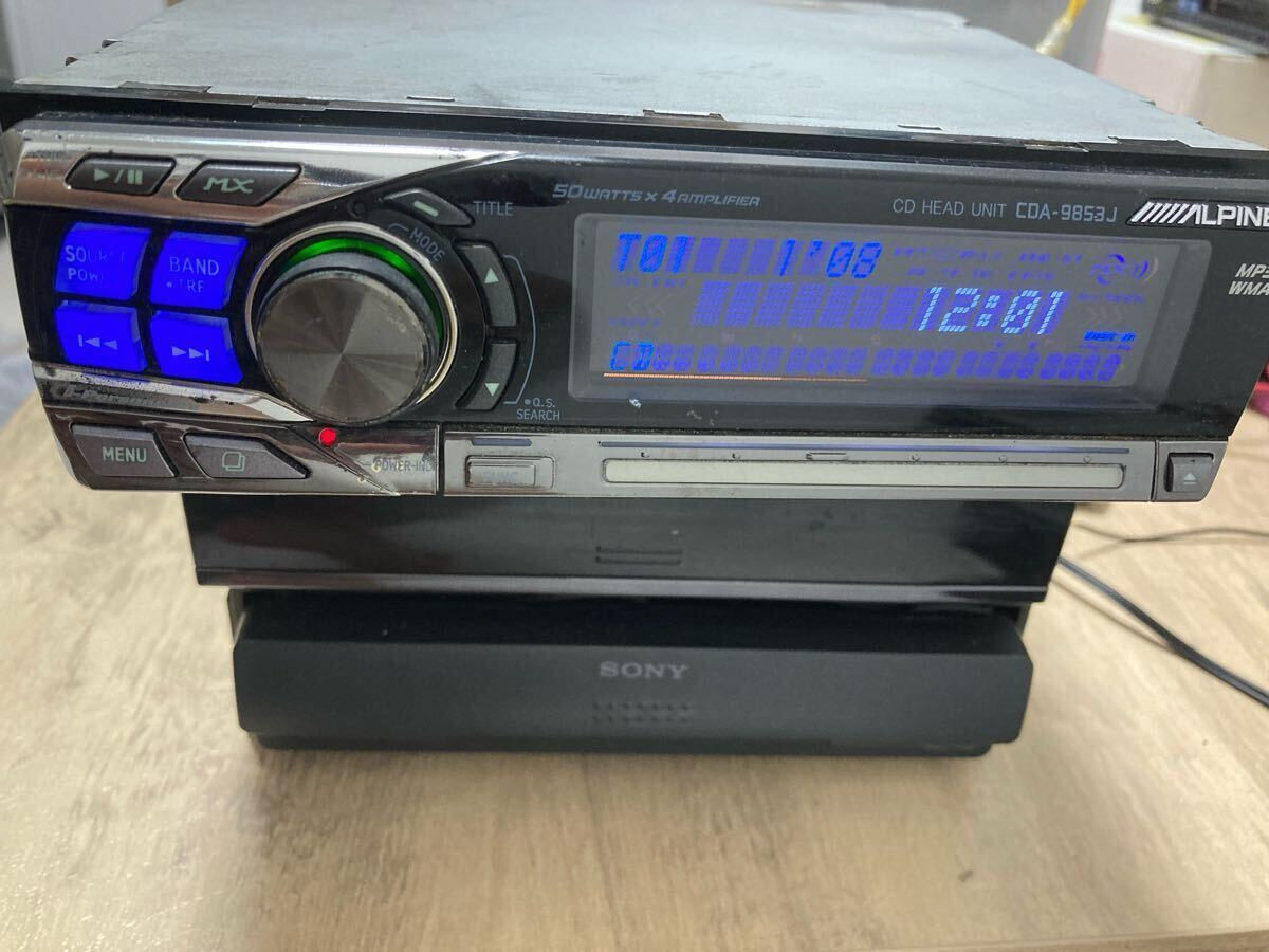 ALPINE CDA-9853J 1DIN CD Stereo Tested Working JP