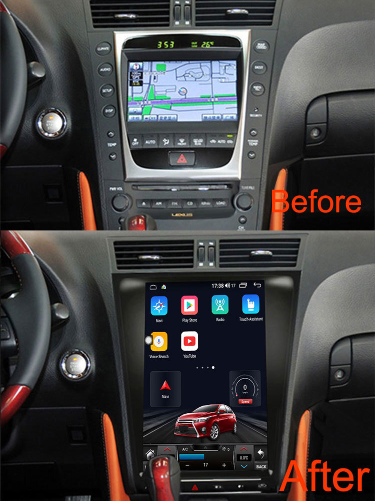 128G Head Unit For Lexus GS300 GS350 GS430 GS460 Car Radio Stereo Auto GPS Navi