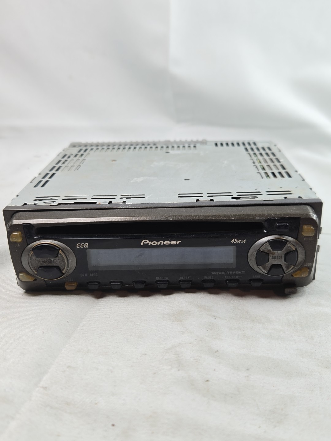 Pioneer DEH-1400 CD Player stereo Tested And Working With Face Plate