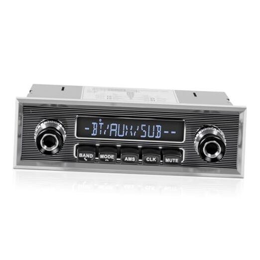 Retro Vintage Radio for Classic Vehicle – Single Din Bluetooth Car Stereo with