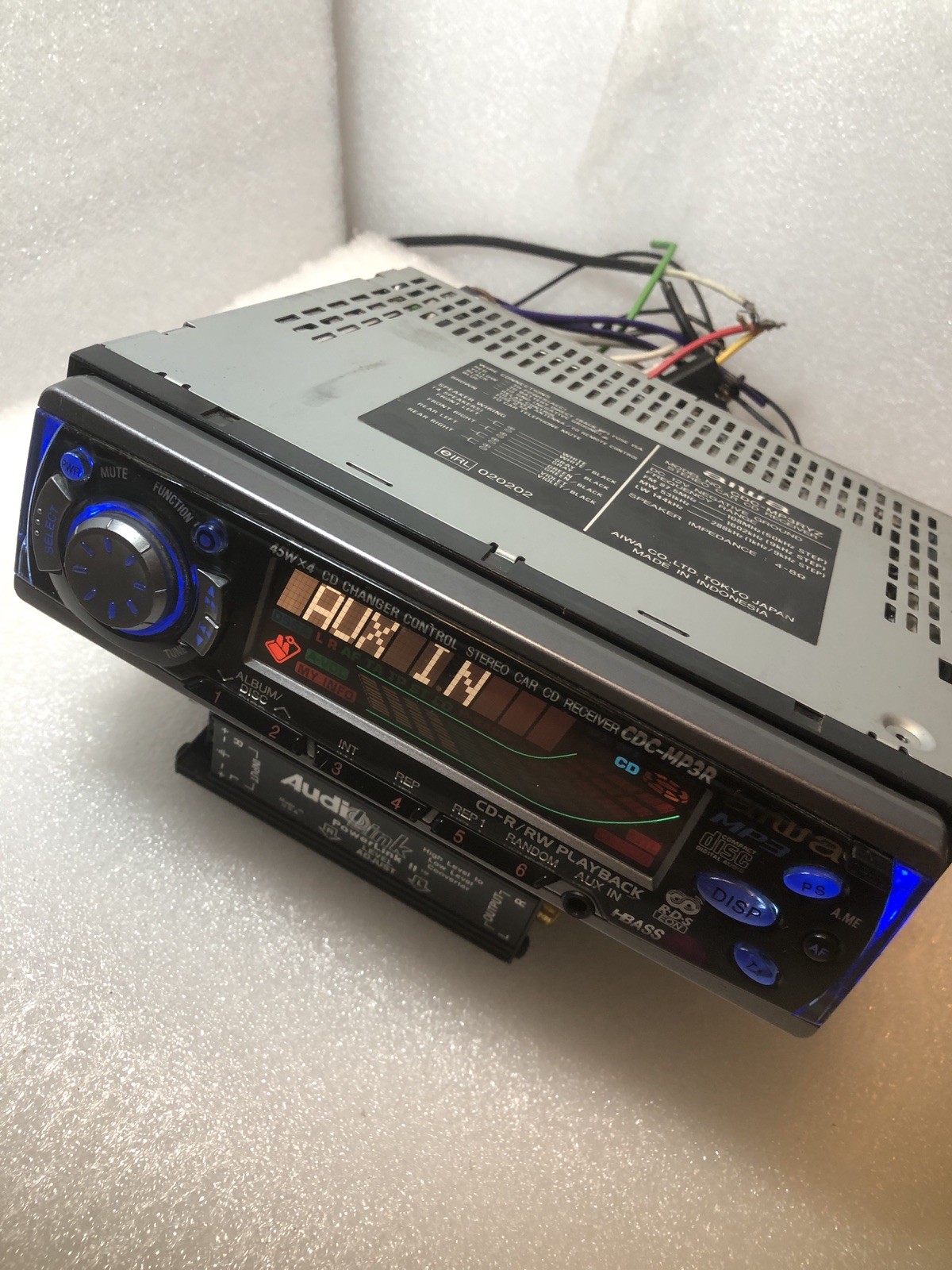 AIWA CDC MP3RYZ CD World 1st Mp3 Car Stereo RDS Radio AM-FM Aux Old School Y2k