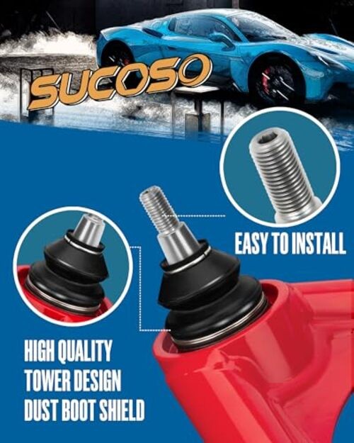 Upper Control Arm for 2-4″ Lift Front 2007-2018 Silverado Sierra 1500 Red