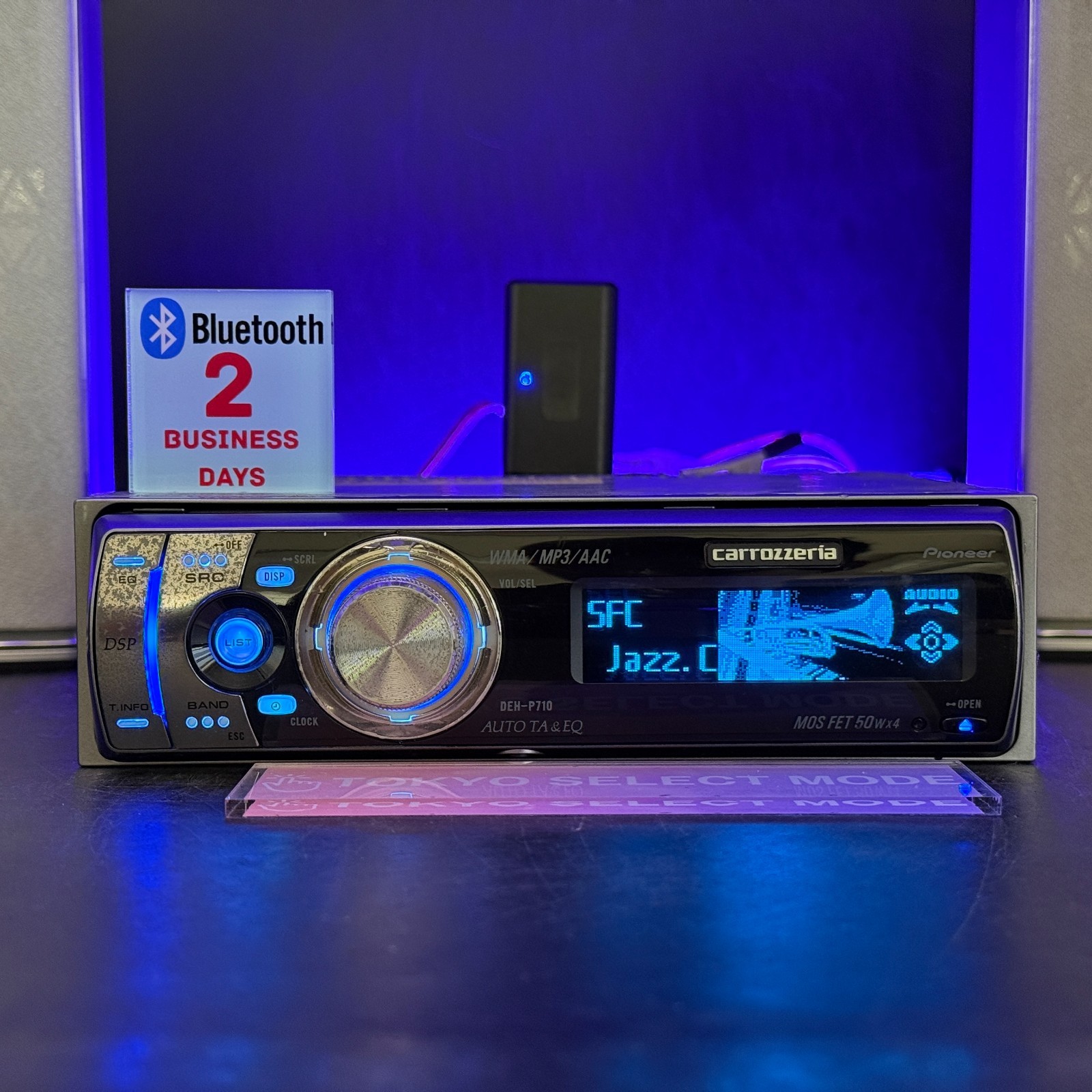 Pioneer Carrozzeria DEH-P710 CD Receiver Car Stereo No Wiring Harness Tested JPN