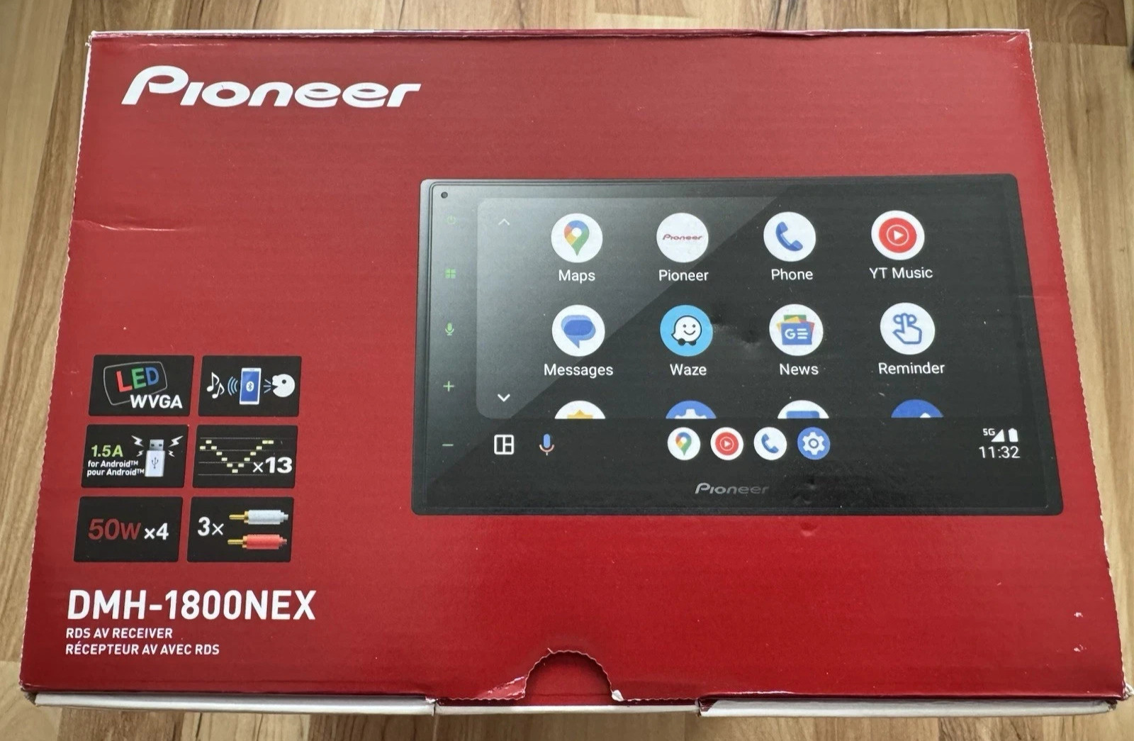 PIONEER DMH-1800NEX Apple CarPlay Android Auto Bluetooth Capacitive Touchscreen