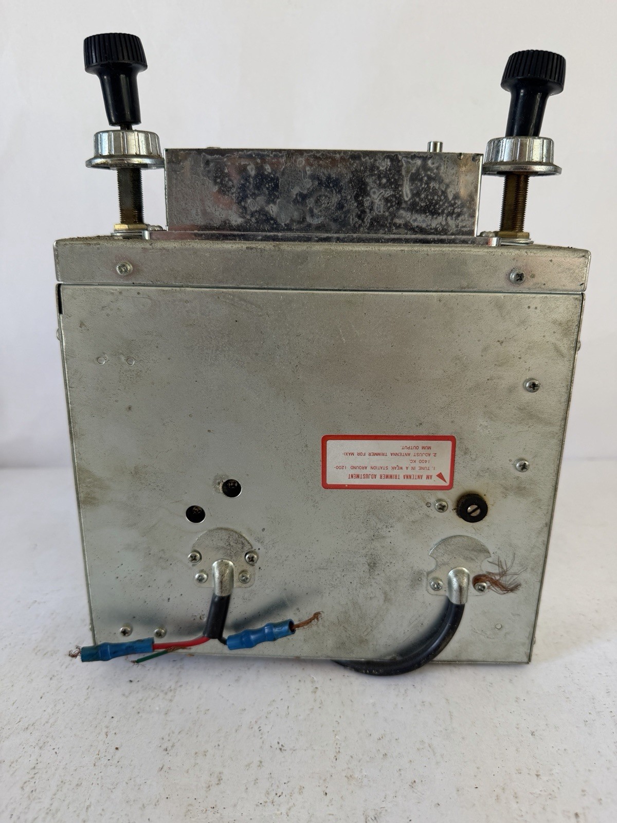 Inland Dynatronics Inc. vintage in-dash car stereo with an 8-track player