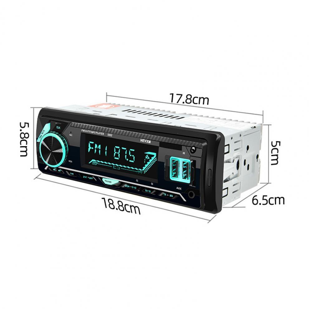 Car Radio MP3 Player Bluetooth AUX IN Audio Dual USB Fast Charging Hands-free