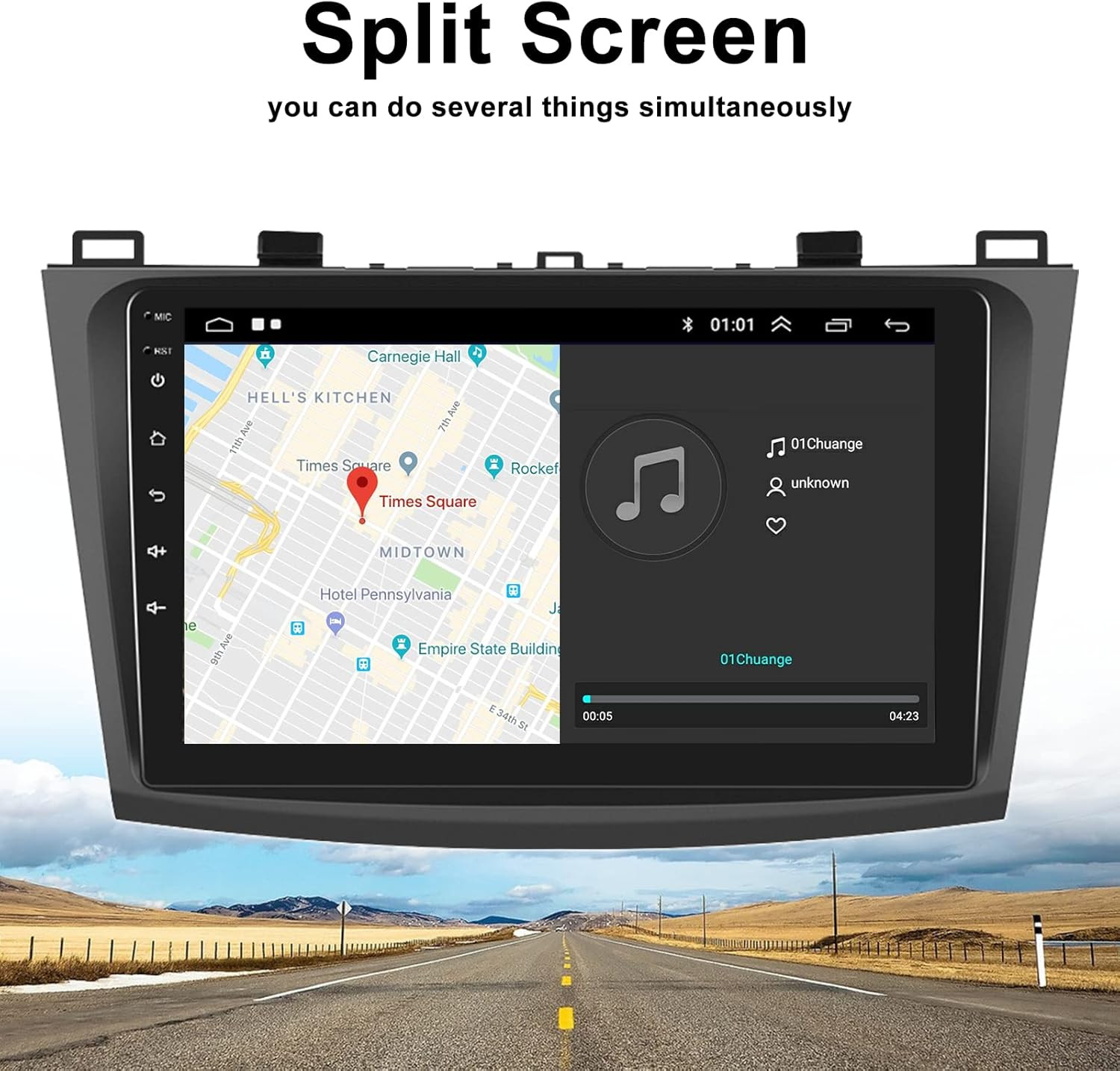 [2+64G] Android 13 Car Stereo for Mazda 3 2009-2013 with Wireless Carplay&Androi