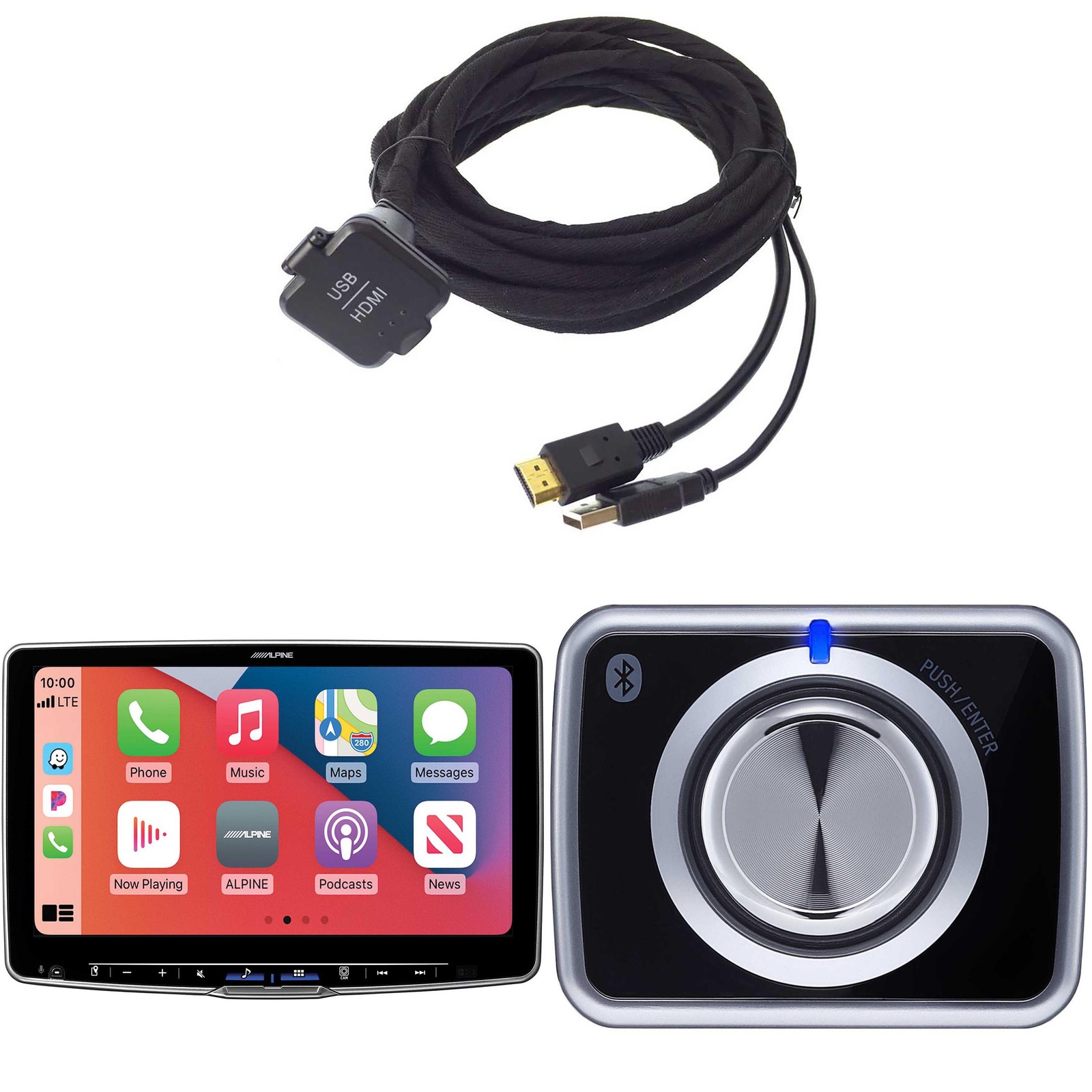 Alpine Halo11 iLX-F511, KCU-315UH USB / HDMI Extension Cable with Halo wirele…