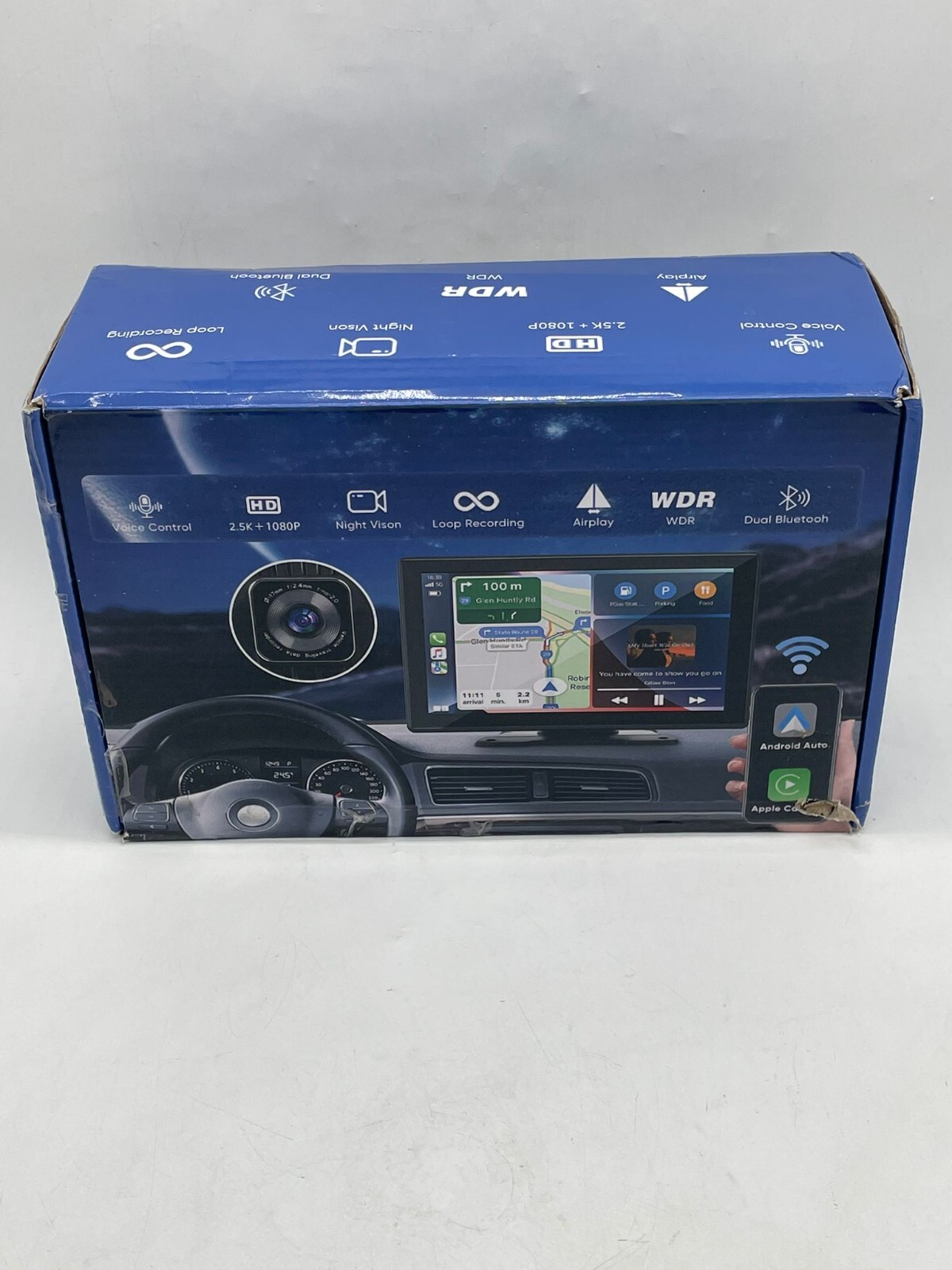 Wireless Apple Carplay Touchscreen for Car with 2.5K Dash Cam,9.3 Inches