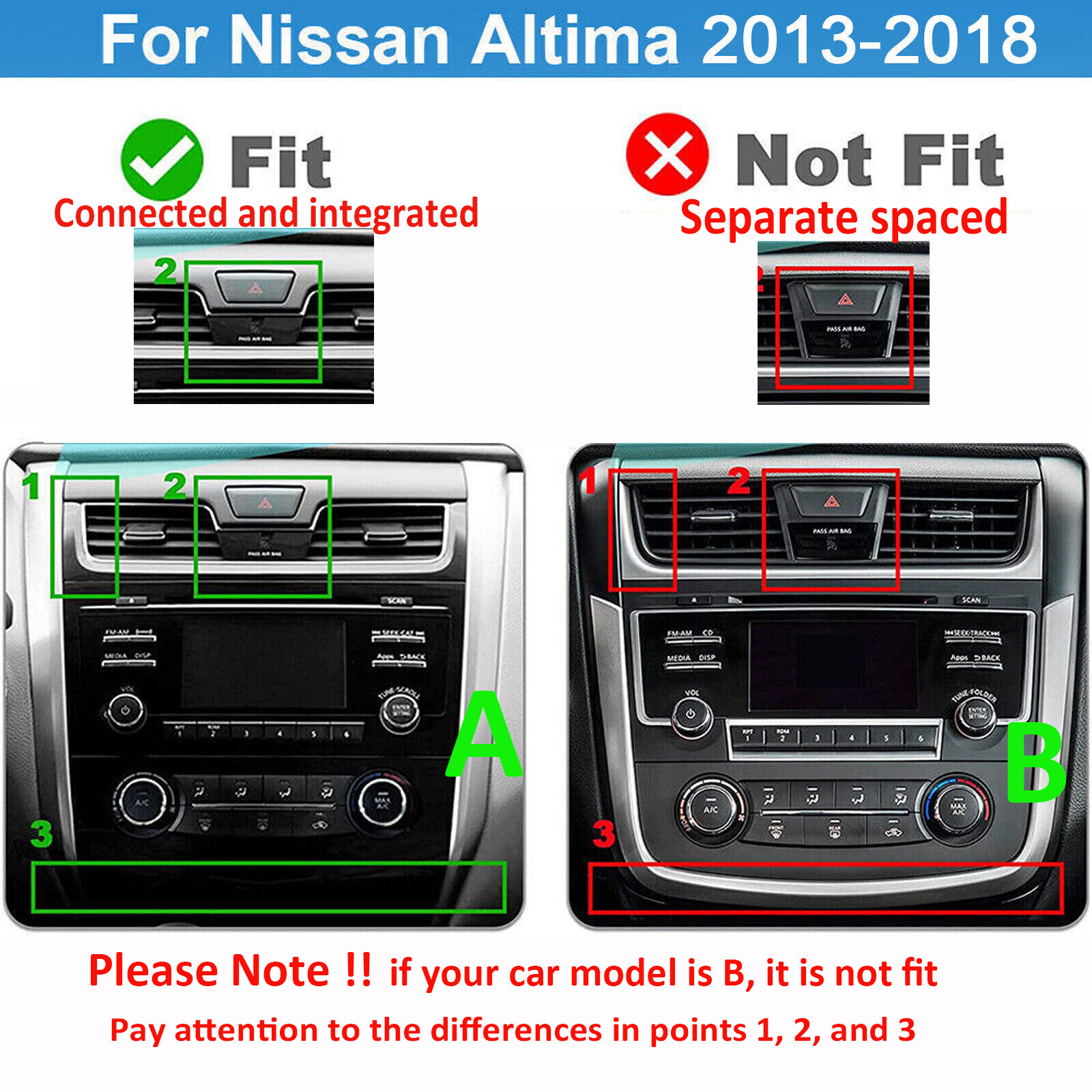 4Core 2GB+64GB Android 13.0 Car Stereo Radio Carplay For 2013-2018 Nissan Altima