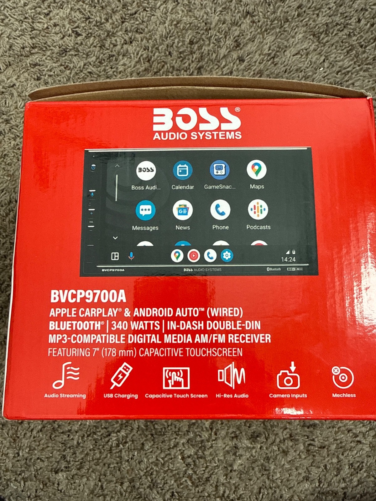 BOSS BVCP9700A-CFL 7″ Touchscreen Car Stereo Apple CarPlay Android Bluetooth