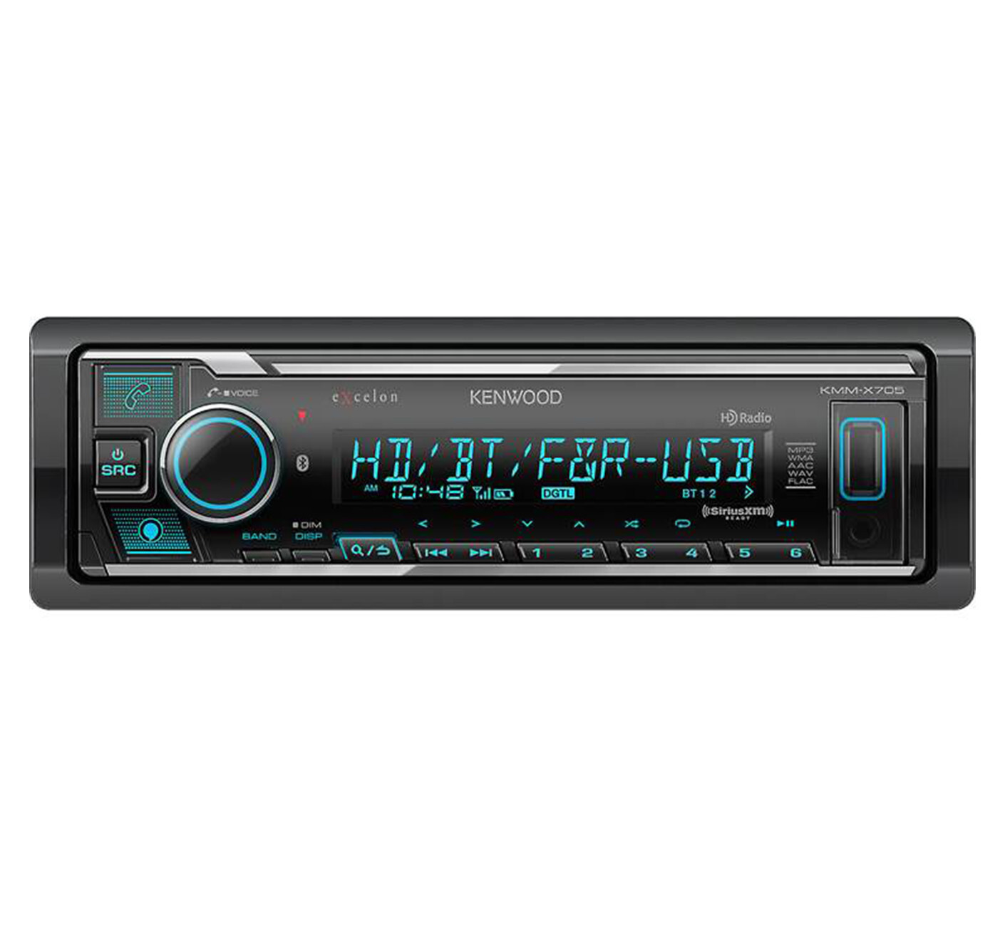 Kenwood Excelon KMM-X705 6-Channel Multimedia Receiver with Built-in Bluetooth