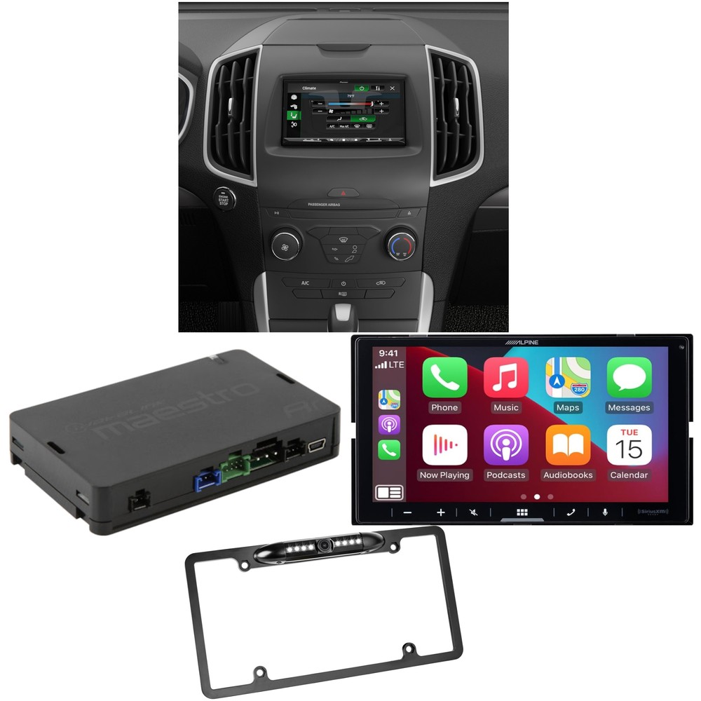Alpine iLX-W670-M Factory Radio Upgrade Kit for 2015-2020 Ford Edge, Edge ST