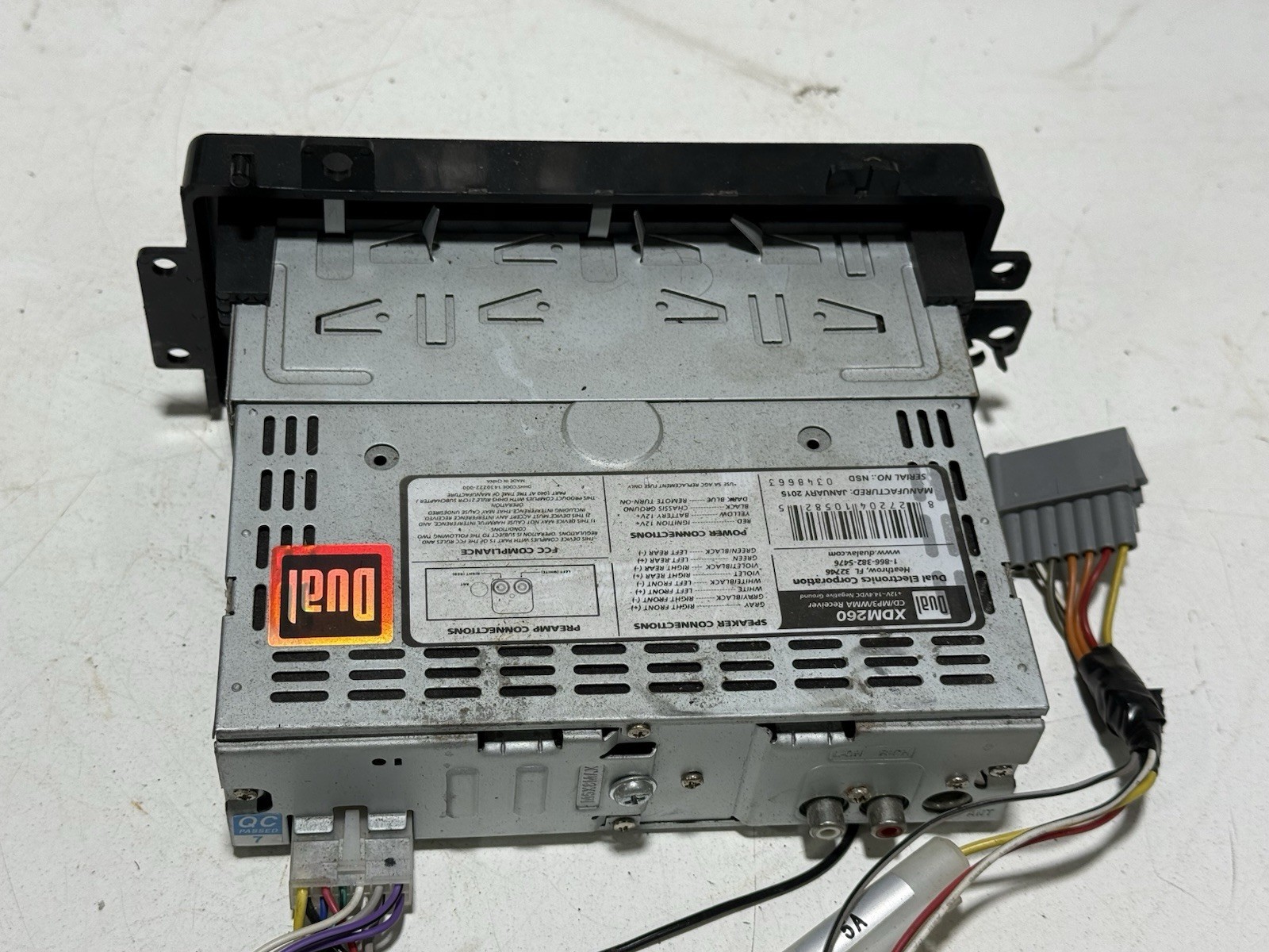 Dual Electronics XDM260 CD Player Radio Stereo MP3 Aux CC 27