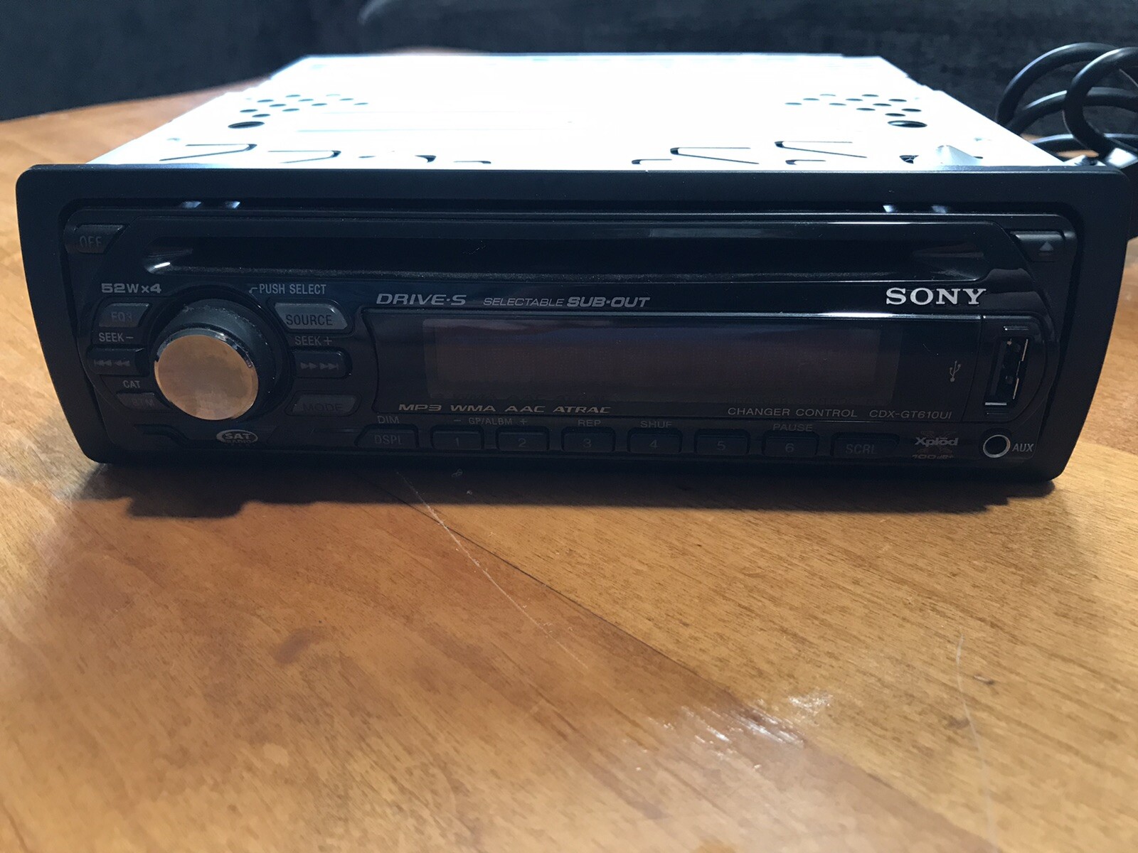 Sony Cdx-gt610ui Cdxgt610u Original Car Radio Faceplate Head And Player Untested