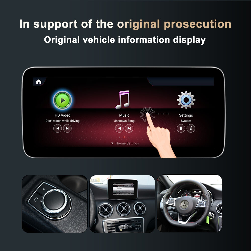 12.3″ Android13 Screen Display 8+128GB Carplay Mercedes Benz A CLA GLA 2012-2015