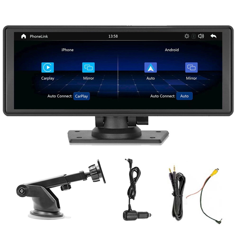 10.26 inch Touch Screen Portable Wireless Carplay Car Stereo Radio Bluetooth MP5