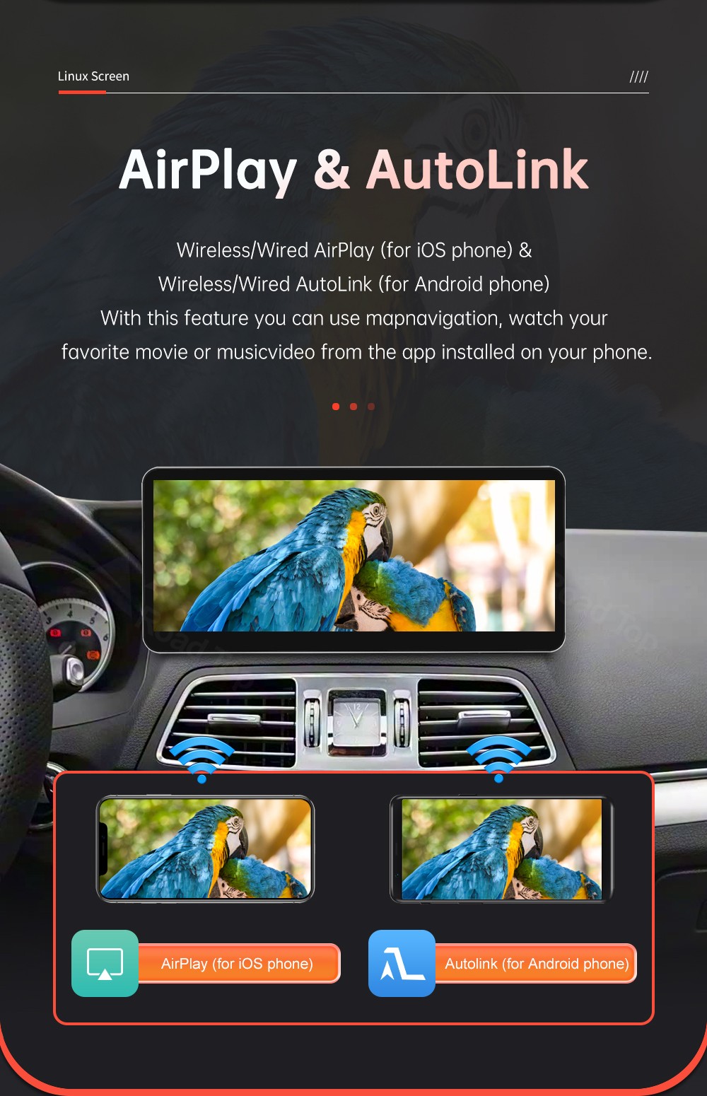Ultra-Thin 12.3”Wireless Carplay Touchscreen For Mercedes E Coupe C207 2009-16