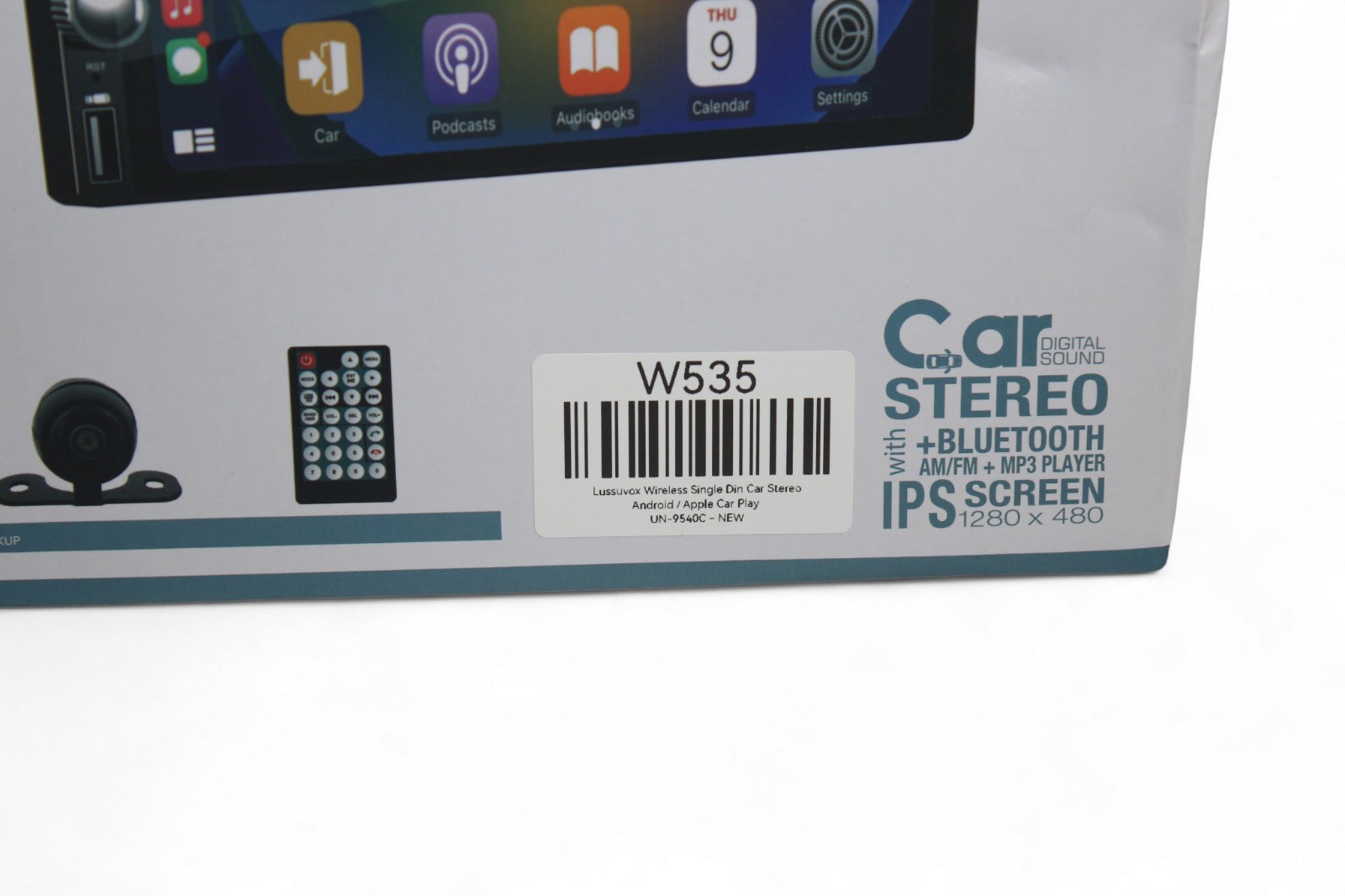 Wireless Single Din Car Stereo-Apple Carplay, Android Auto, 6.86″ Touchscreen