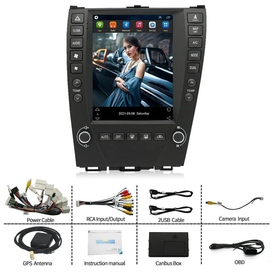 9.7” Car Stereo Radio Android GPS Navigation For Lexus ES ES240 ES350 2006-2012