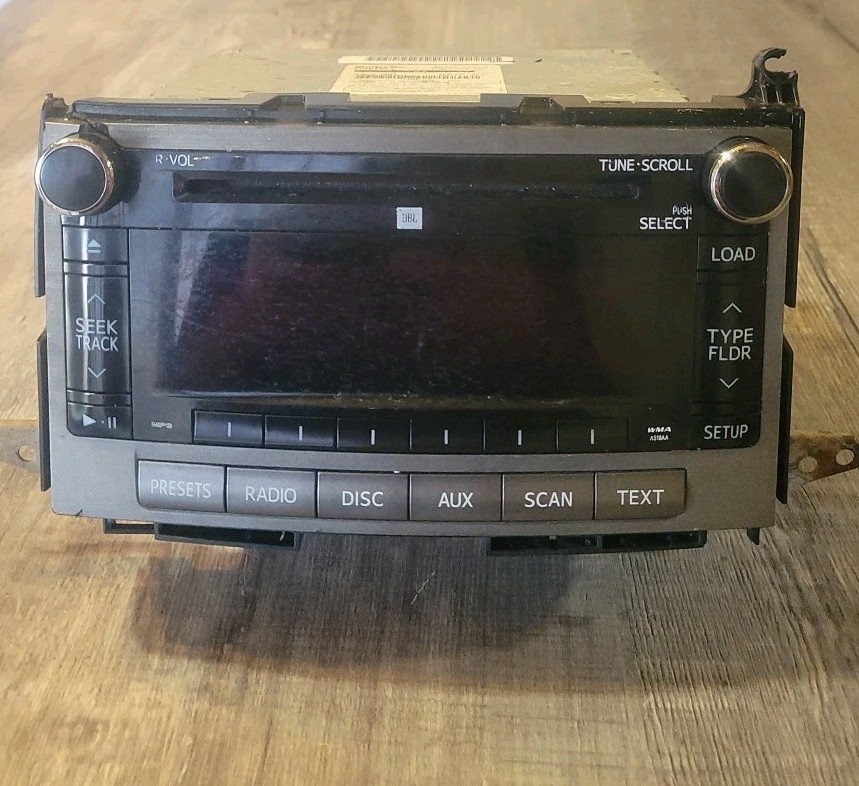 Toyota Venza 2010 2011 2012 Factory Stereo 6 Disc CD Player OEM Radio 861200T090