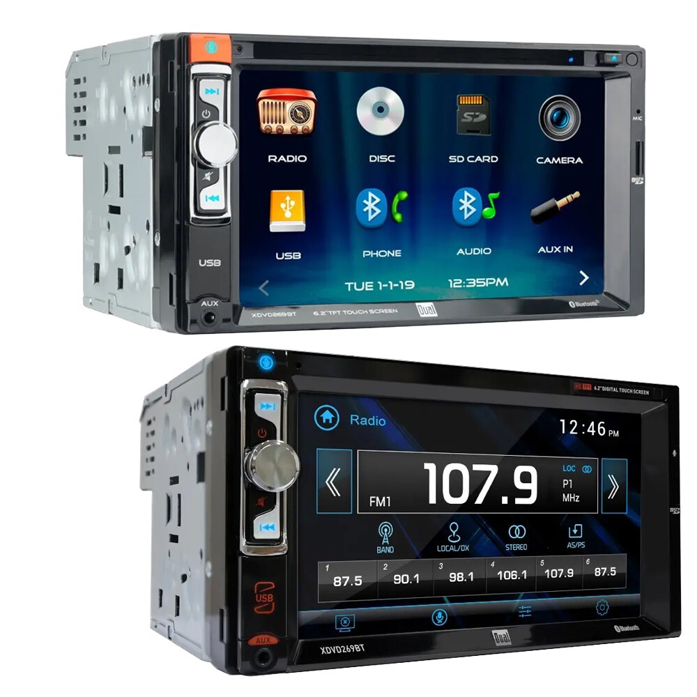 For 2005-2011 Toyota Tacoma Truck XDVD269BT CD Car Stereo DIN Dash Kit + Cam