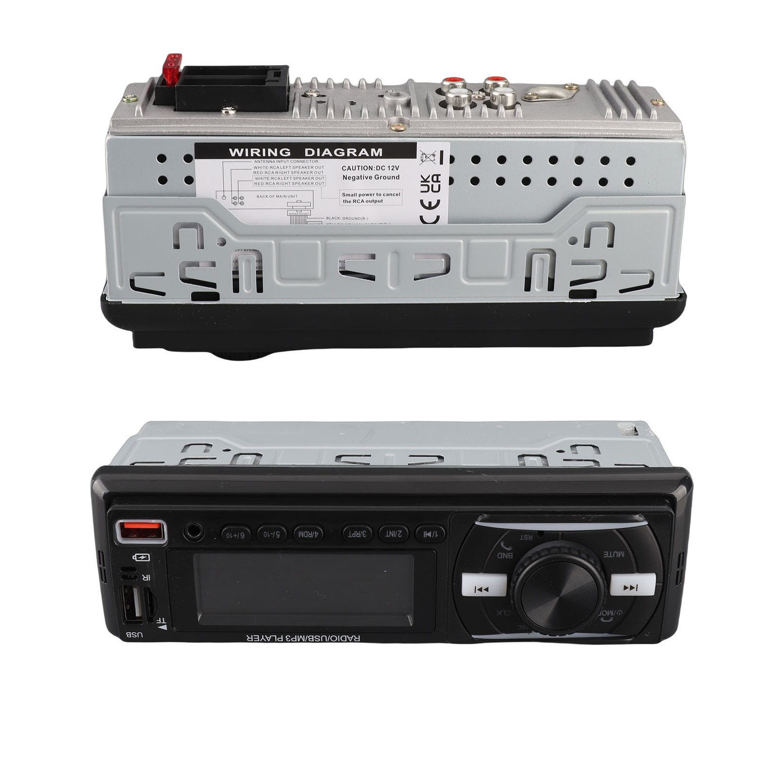 Single DIN Car Radio LCD Display Car Audio Player 60Wx4 High Power For Travel