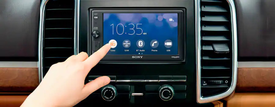 Sony XAV-AX1000 7″ AM FM Bluetooth Car Stereo | Wireless Car Play & Android Auto