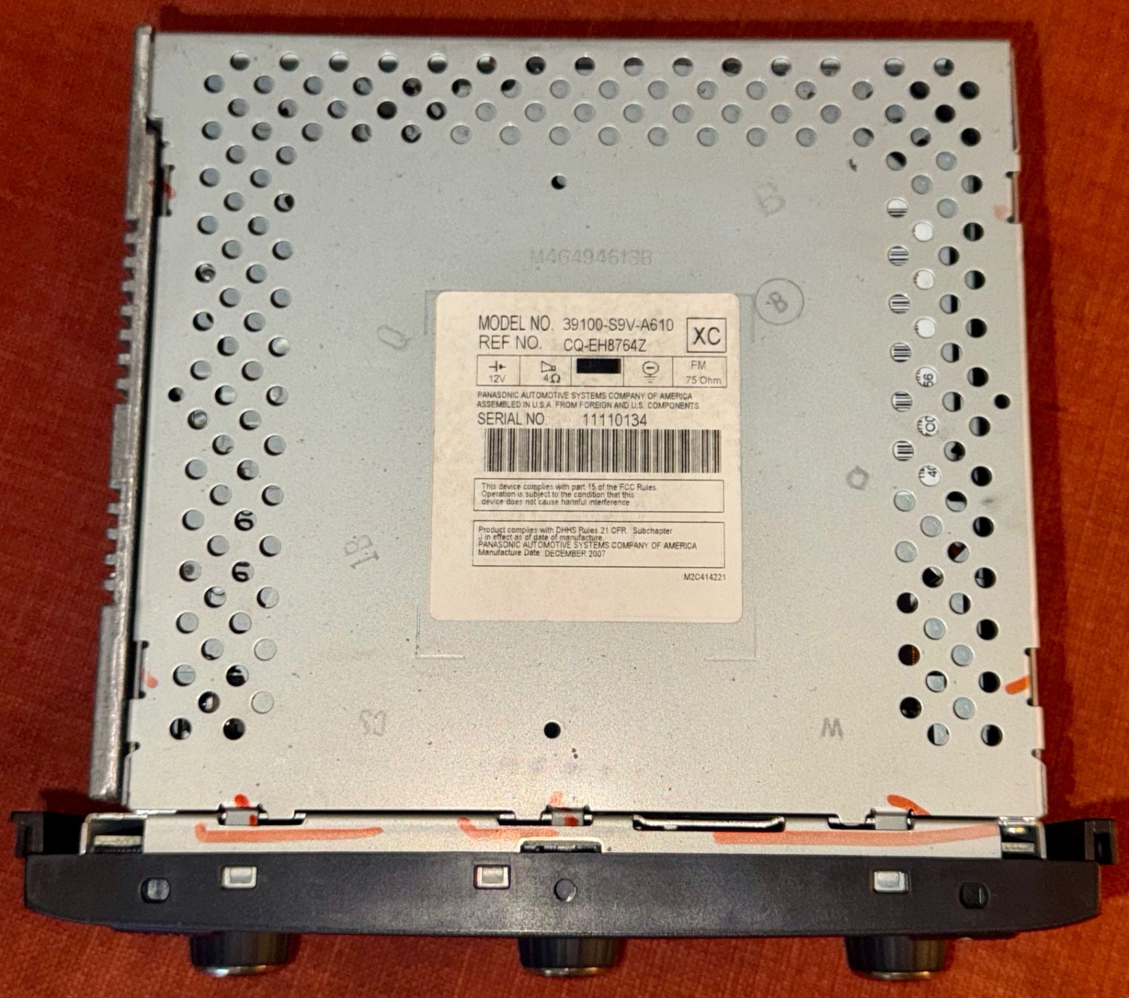 2006-2008 Honda Pilot 6 Disc CD Factory Player AM/FM Radio XM AUX 39100-S9V-A610