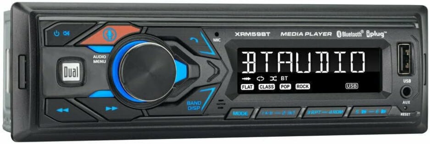Single-DIN In-Dash All-Digital Media Receiver with Bluetooth