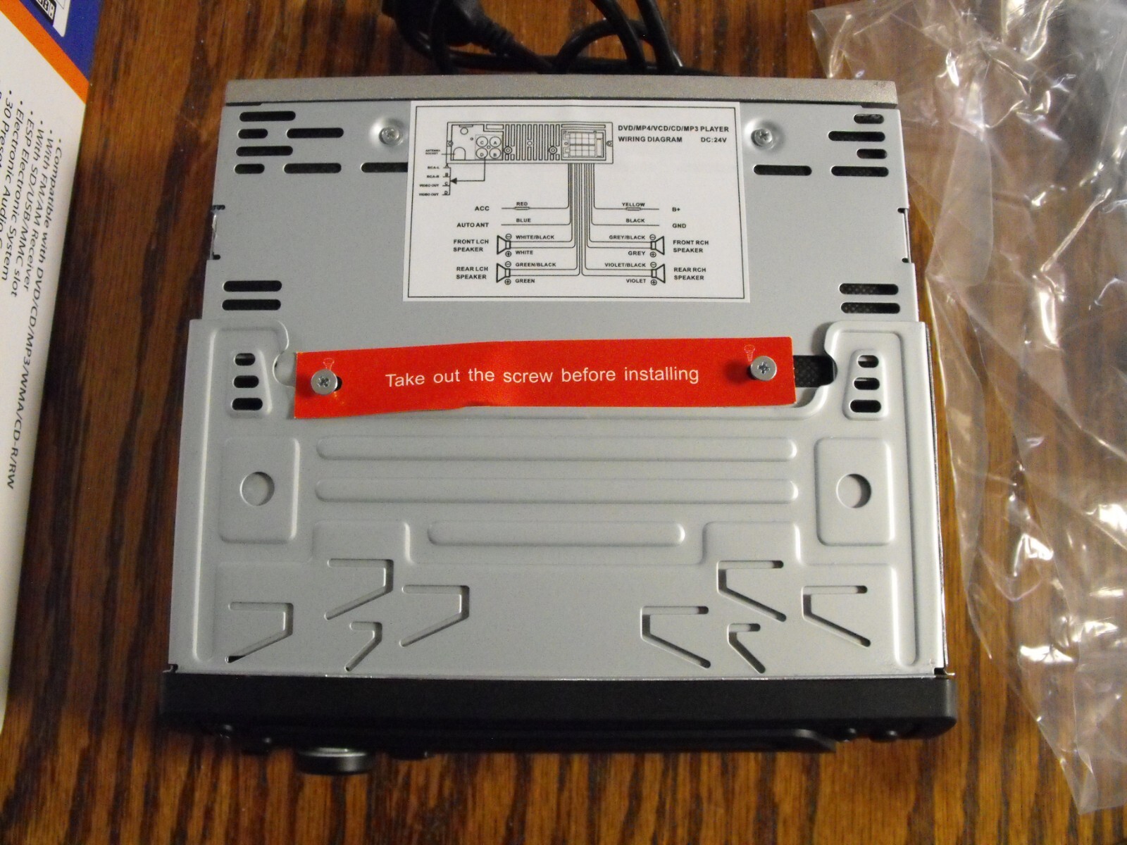New In The Box Single Din Car Audio Media Player 50WX4 Max Output