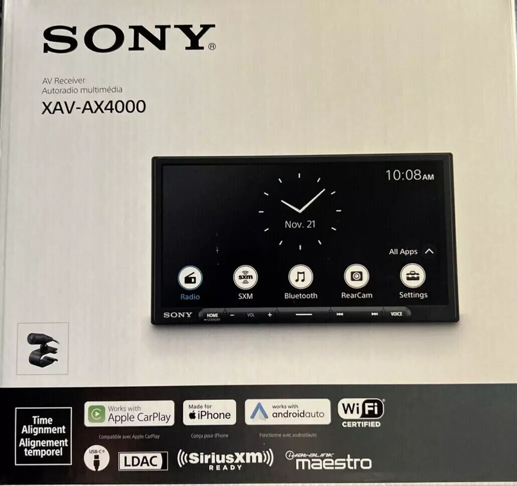 SONY XAV-AX4000 Touchscreen 6.95″ Wireless Apple CarPlay Wireless Android Auto✅