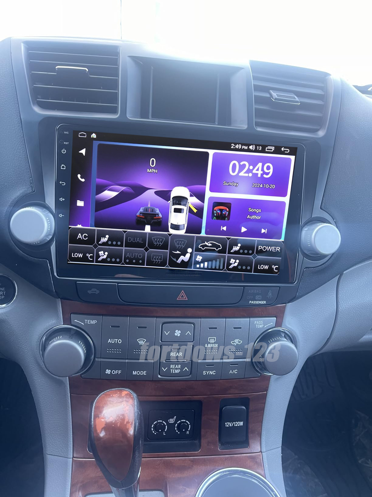1280*800HD IPS Screen Carplay For Toyota Highlander 2008-2013 Radio Stereo GPS