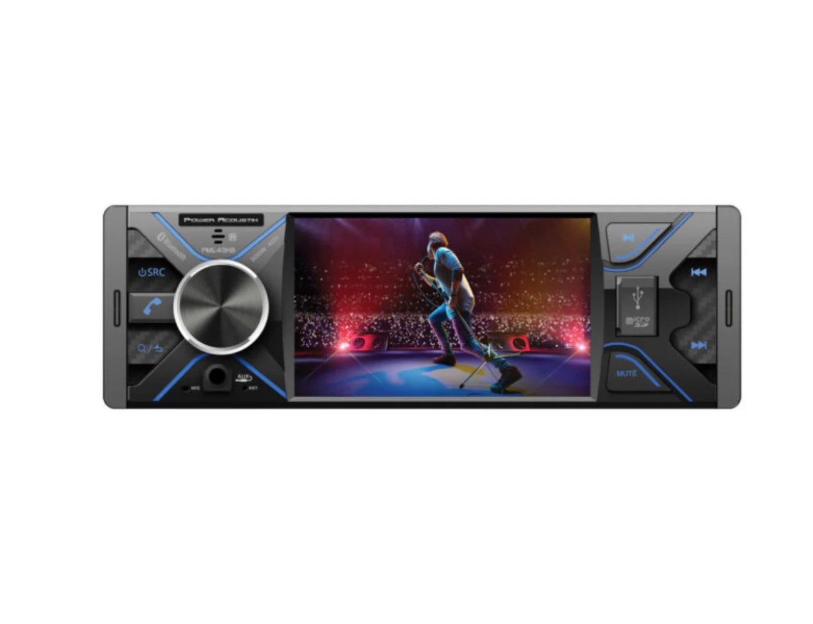 Power Acoustik PML-43HB Bluetooth Digital 1080P Multimedia Receiver w/ 4.3″ LCD