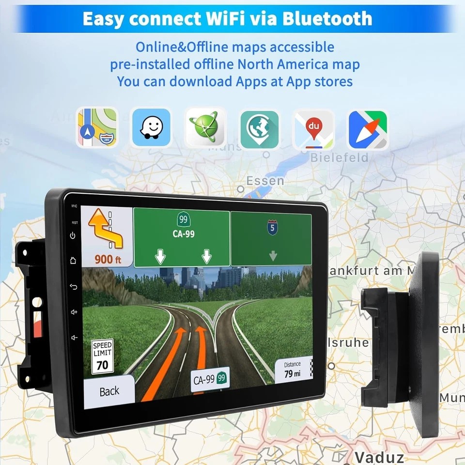 For Jeep Wrangler 2007-2017 Android 15 Car Radio Stereo Touch Screen Carplay GPS