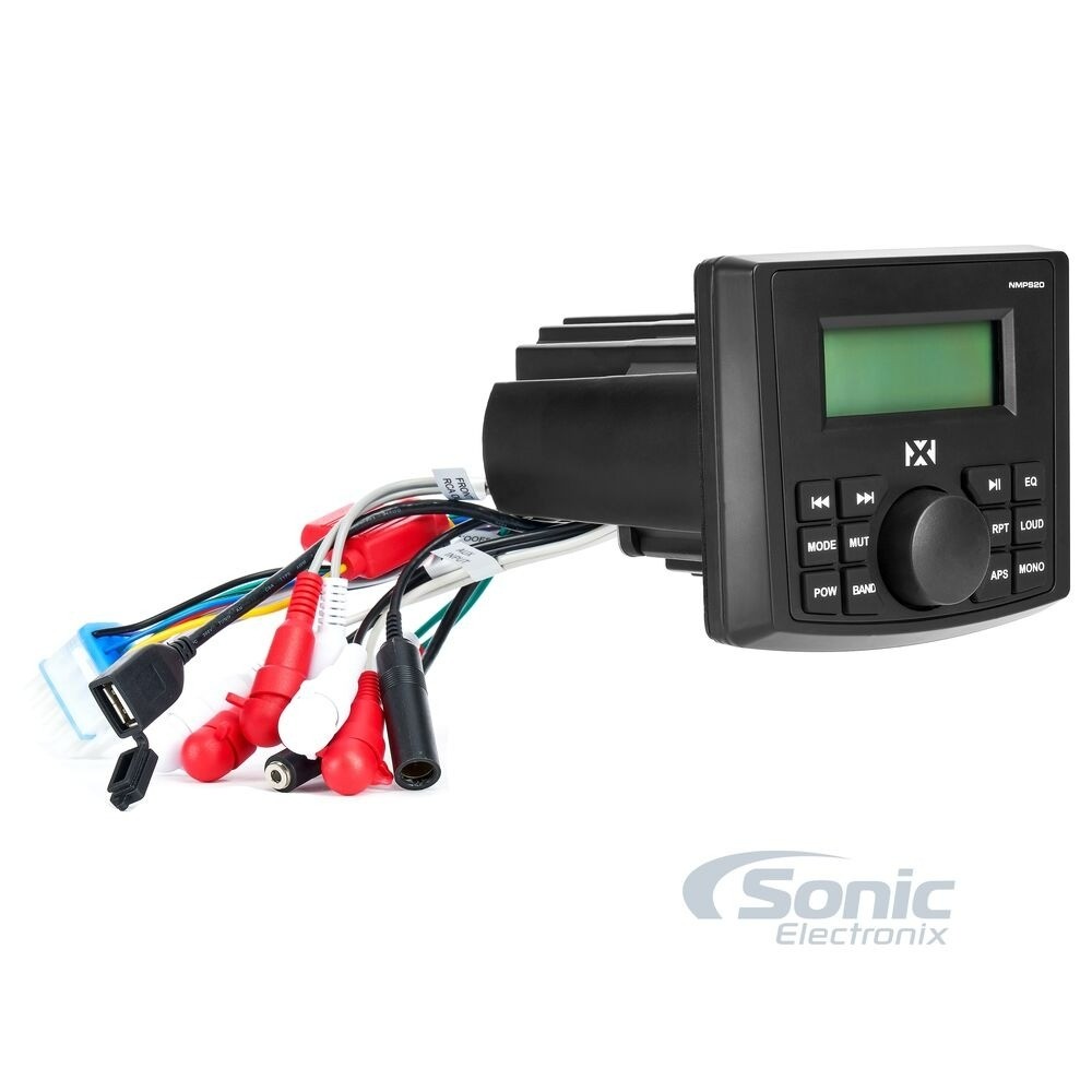 NVX NMPS20 & MVSP65 (x2) Marine Receiver with Bluetooth and Marine Speakers