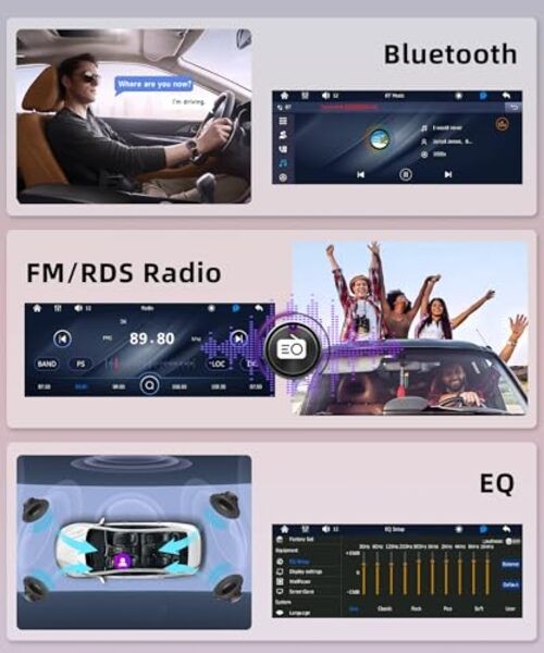 Car Stereo Single Din Wireless Carplay 6.9 inch Wireless Carplay Android auto
