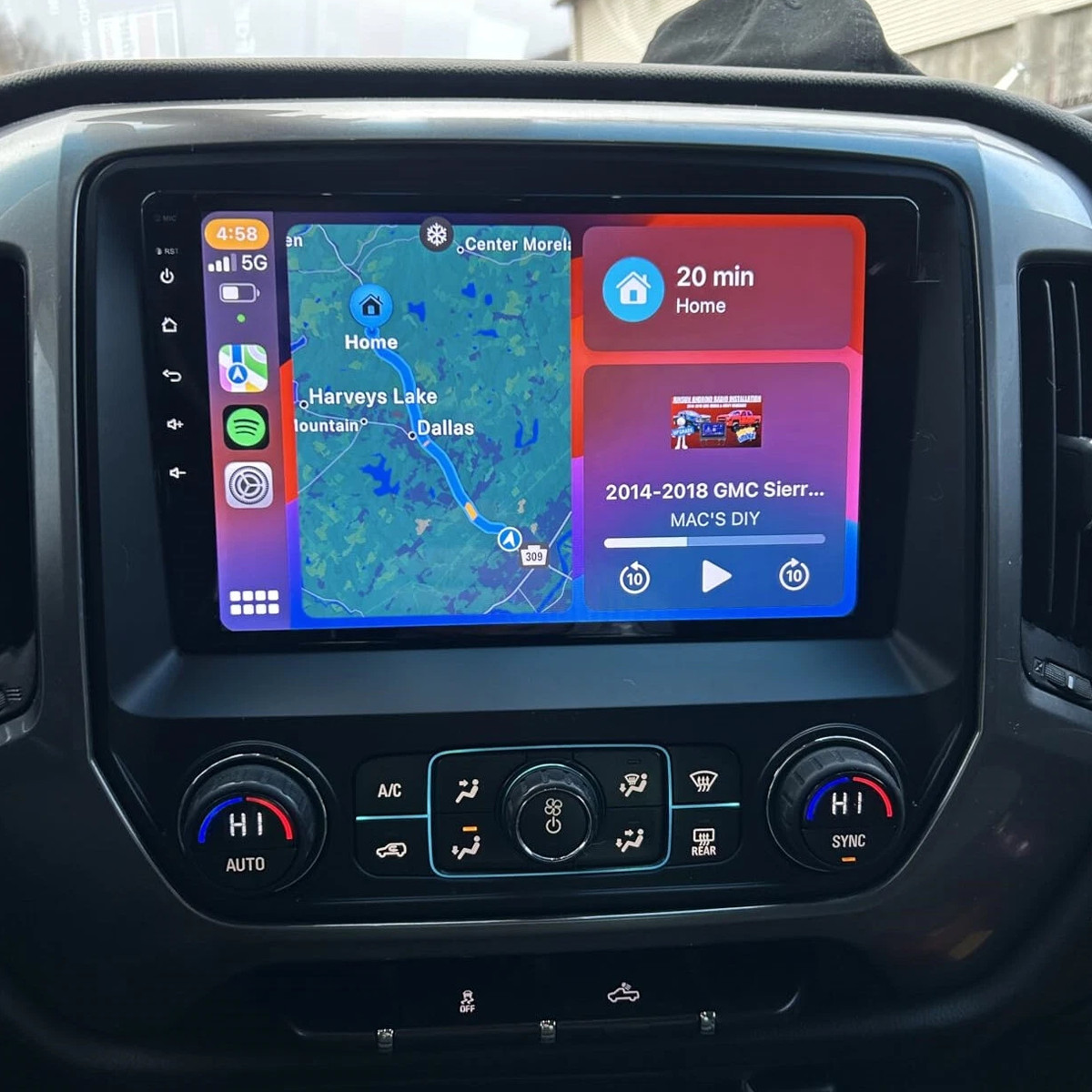 Carplay For 2014-2018 Chevrolet Silverado GMC Sierra Stereo Radio Car GPS Wifi